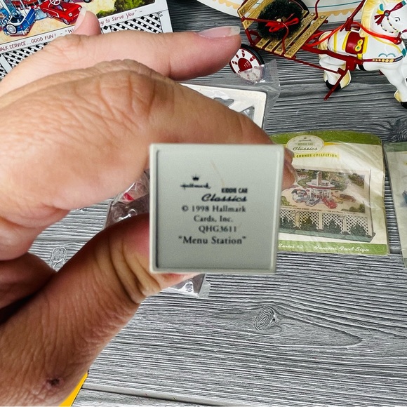 Vintage hallmark kiddie car movie , sign , trash can , news paper, mechanic ect - Picture 6 of 16